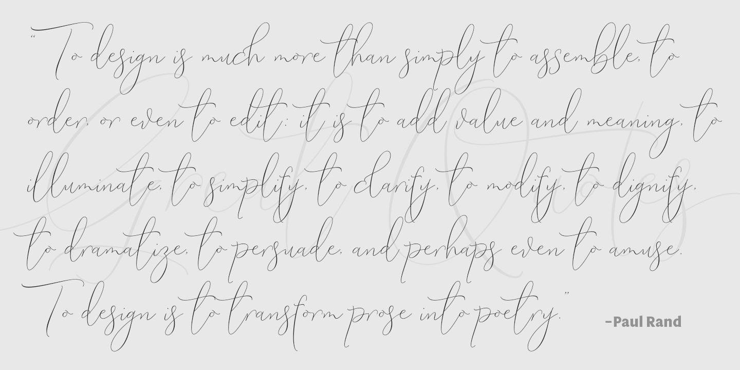 Example font Lemans Pen Script #3